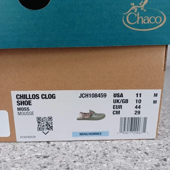 Chaco Chillos Clogs Olive Green Slip On Comfort Outdoors Sandals Men's Shoes