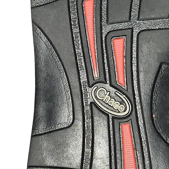 Chaco Hipthong EcoTread Red/Black Sandals Women's 10