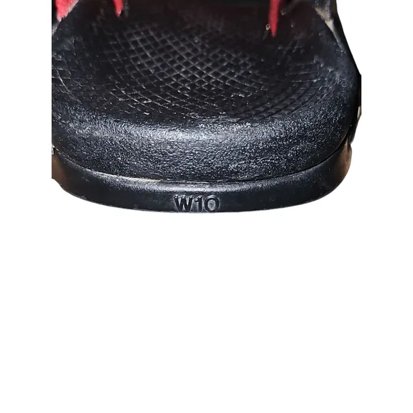 Chaco Hipthong EcoTread Red/Black Sandals Women's 10