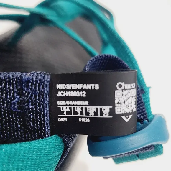 Chaco Kid's ZX/1 Ecotread Sandals - Solid Everglade