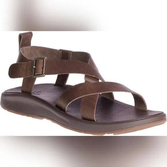Chaco Mens Wayfarer Brown Leather Sandals, Size 13. NWOT