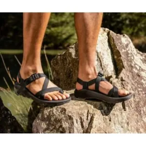 Chaco Men's Z/2 Adjustable Strap Classic Sandals Solid Black Size 8 NWOB Hiking