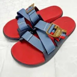 Chaco Red and Blue Sandals