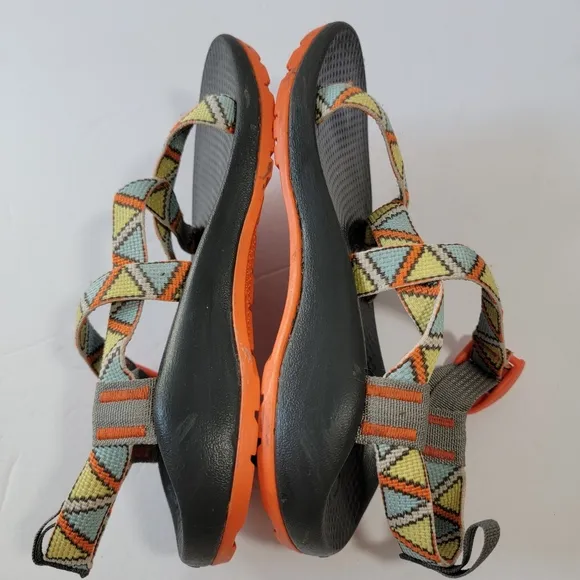 Chaco Triangle Angora Ecotread Sandals Unisex Kids Sz 4 Non-Marking Casual