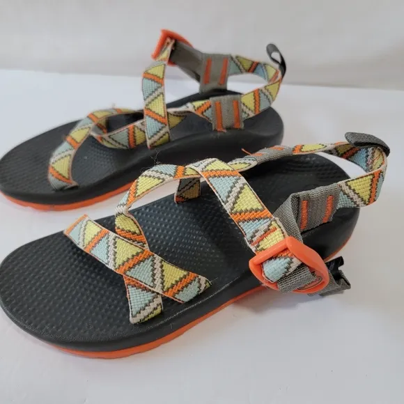 Chaco Triangle Angora Ecotread Sandals Unisex Kids Sz 4 Non-Marking Casual