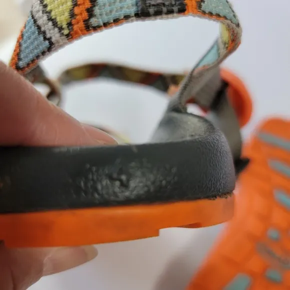Chaco Triangle Angora Ecotread Sandals Unisex Kids Sz 4 Non-Marking Casual