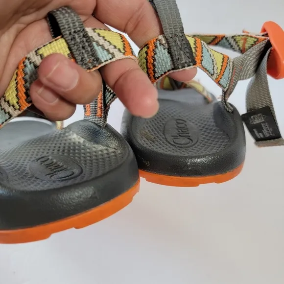 Chaco Triangle Angora Ecotread Sandals Unisex Kids Sz 4 Non-Marking Casual