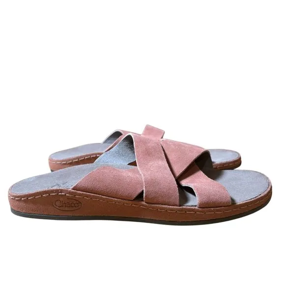 Chaco Wayfarer Suede Slide Sandals Women's Size 7 in Clay New Without Box!