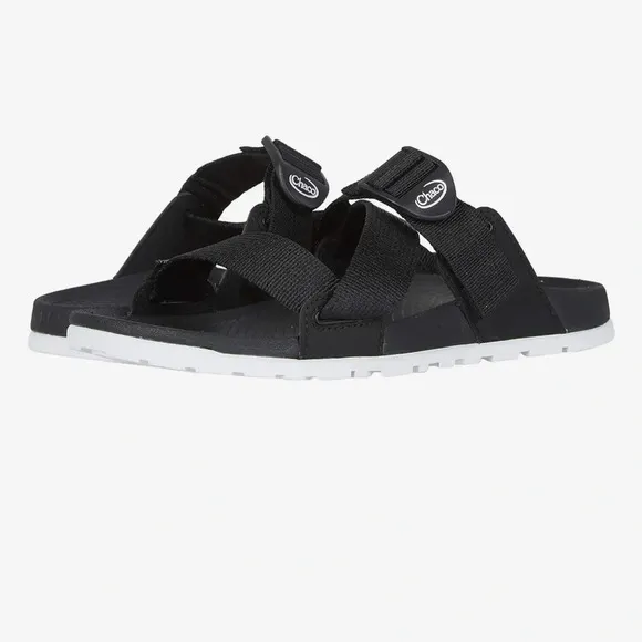 Chaco Women's Size 9 Lowdown Slide Sandals Black NWT Adjustable Webbing