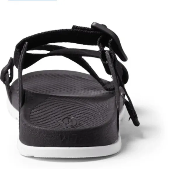 Chaco Women's Size 9 Lowdown Slide Sandals Black NWT Adjustable Webbing
