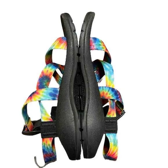 Chaco Z1 Ecotread Kids Tie Dye Strappy Sandals Size 3 Back to School
