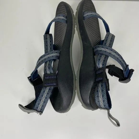 Chaco Z1 EcoTread Stakes Strap Navy Blue Black Sandals