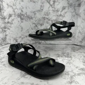 Chaco Z/2 Classic Sport Sandals Size 10 Spit Black Green Adjustable Hiking Water