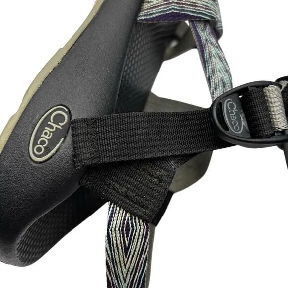 CHACO Z2 Classic Yampa Pixel Weave Purple Aqua Vibram Sandals Women's Size 9