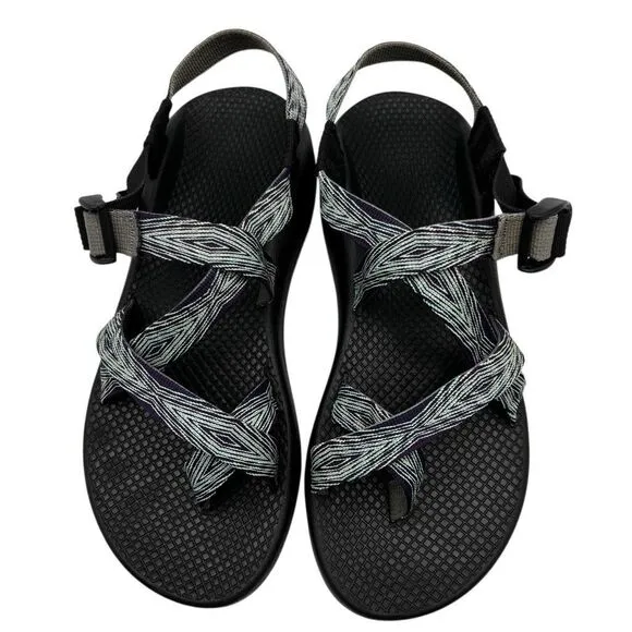 CHACO Z2 Classic Yampa Pixel Weave Purple Aqua Vibram Sandals Women's Size 9