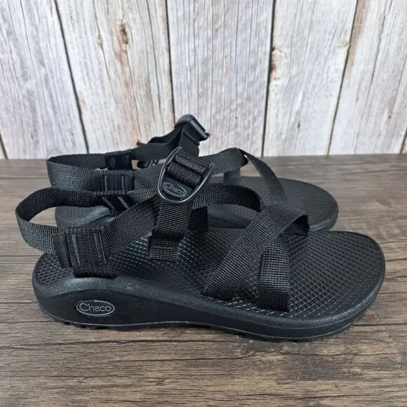 Chaco ZCloud Adjustable Strappy Sandals Women's Sz 8 Black (Worn Once)