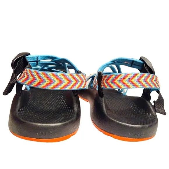 Chaco ZX/2 Classic 'Fiesta' Sandal, Size 8, Black &amp; Multicolored, LIKE NEW!