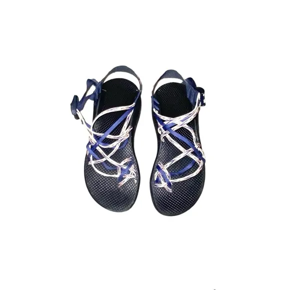 Chaco Zx3 Blue/White Strappy Outdoor Hiking Sport Sandals