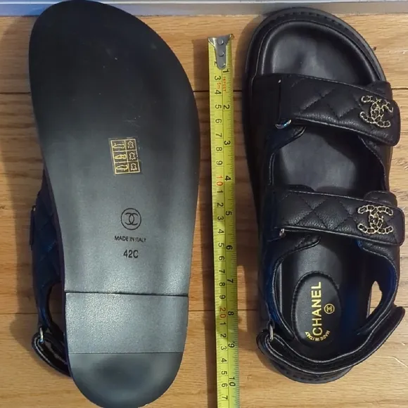 Chanel Black Sandals