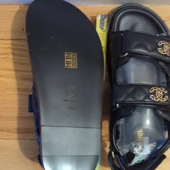 Chanel Black Sandals