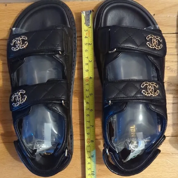 Chanel Black Sandals