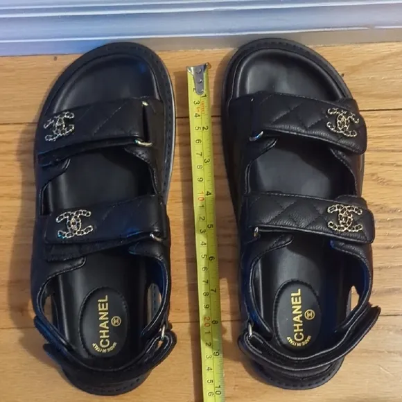 Chanel Black Sandals