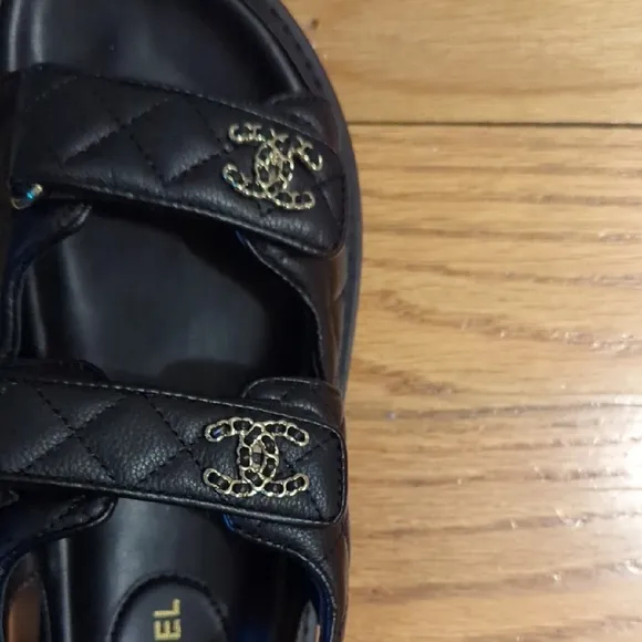 Chanel Black Sandals