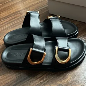 Charles and Keith Leather Sandals Size 10
