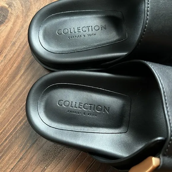 Charles and Keith Leather Sandals Size 10