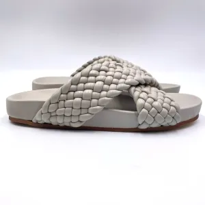 Charles David Womens 6 Defend Chunky Woven Braided Flats Sandals Slides Shoes