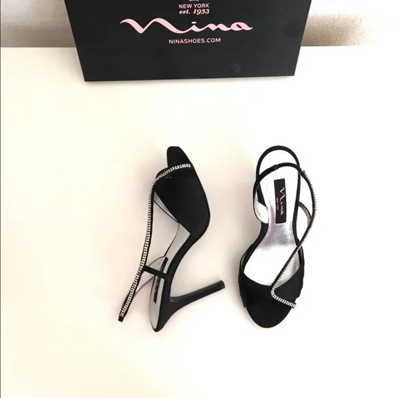 Chic Crystal Nina Evening Heels