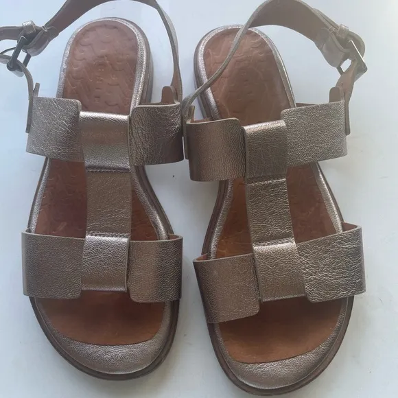 Chie Mihara Sandals, Gold Color, Size 37, Dress Up Or Go Casual.