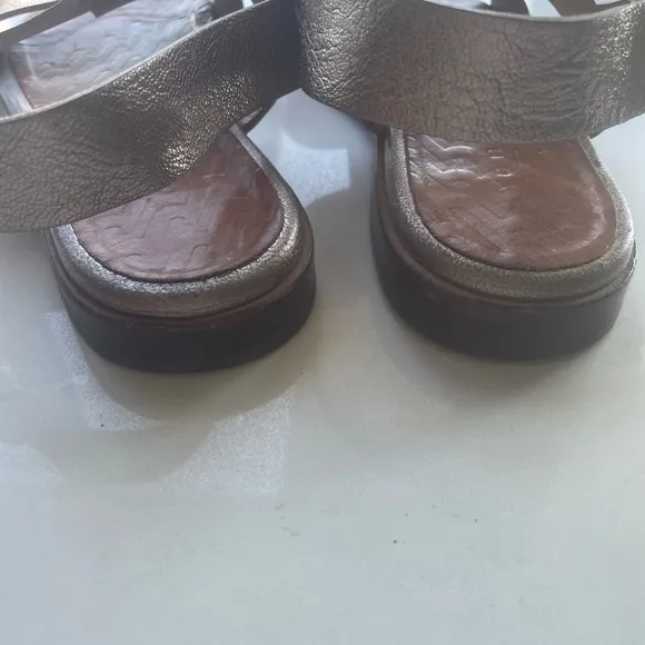 Chie Mihara Sandals, Gold Color, Size 37, Dress Up Or Go Casual.