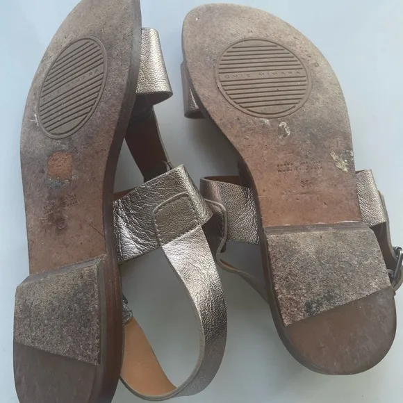 Chie Mihara Sandals, Gold Color, Size 37, Dress Up Or Go Casual.