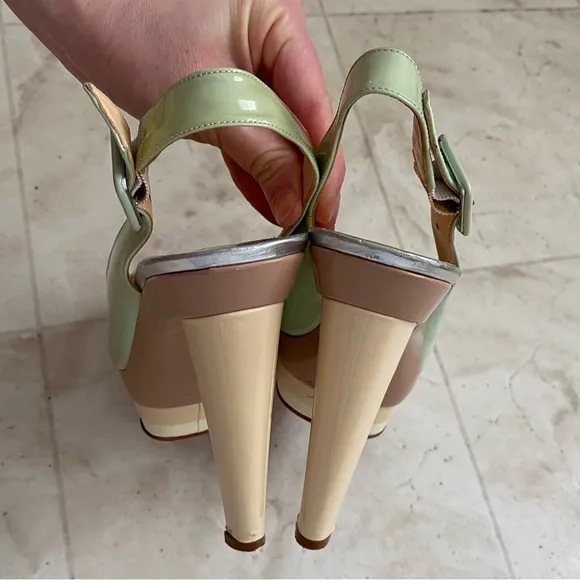 Christian Louboutin Patent Leather Scarpe 140 Platform Sandals Heels Size 6/36