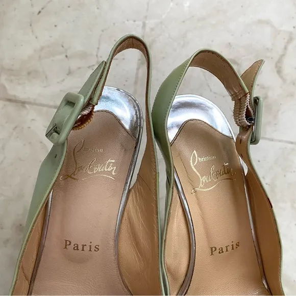 Christian Louboutin Patent Leather Scarpe 140 Platform Sandals Heels Size 6/36