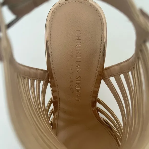 Christian Siriano Women’s Gladiator Sandals Stiletto Heels Rose Gold Size 5