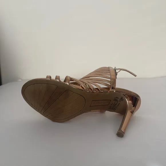 Christian Siriano Women’s Gladiator Sandals Stiletto Heels Rose Gold Size 5