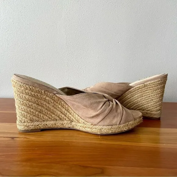 Circus by Sam Edelman Bea Espadrille Beige Wedge Sandals - Size: 9.5