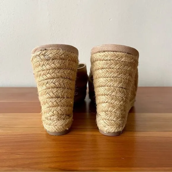 Circus by Sam Edelman Bea Espadrille Beige Wedge Sandals - Size: 9.5