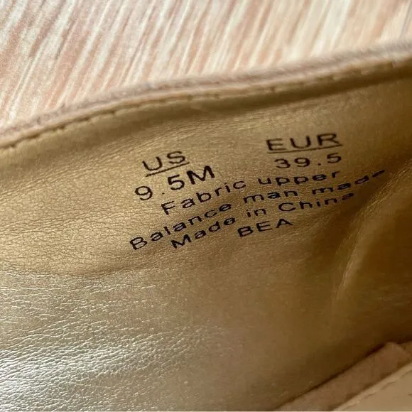 Circus by Sam Edelman Bea Espadrille Beige Wedge Sandals - Size: 9.5