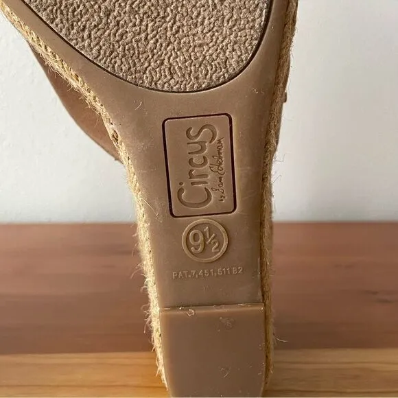Circus by Sam Edelman Bea Espadrille Beige Wedge Sandals - Size: 9.5