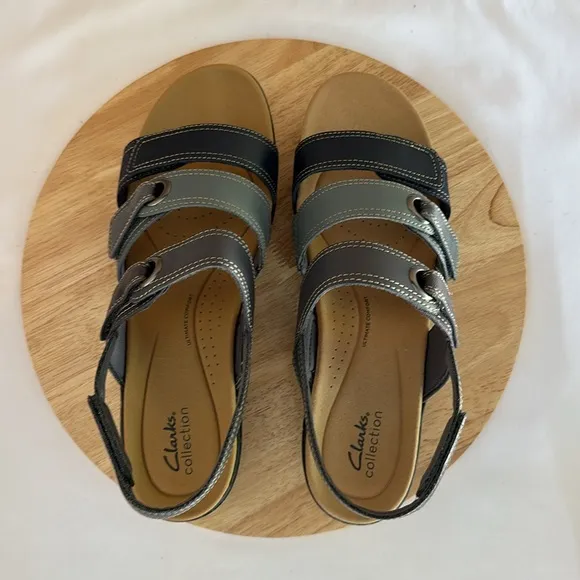 Clarks Collection Leather Sandals -Merliah2 Bali 12wide