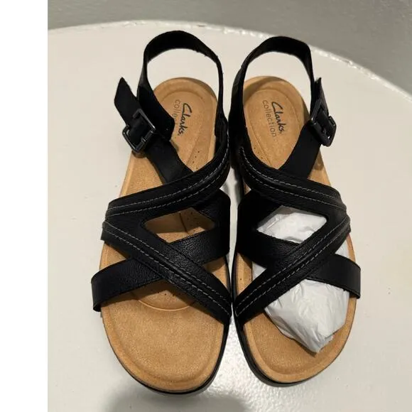 CLARK'S COLLECTION New $90 Adjustable Brynn Step Sandal Size 9.5M