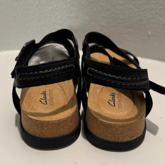 CLARK'S COLLECTION New $90 Adjustable Brynn Step Sandal Size 9.5M