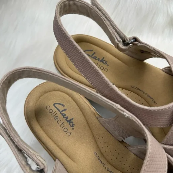 Clarks JILLIAN SPRING wedge sandals 8.5