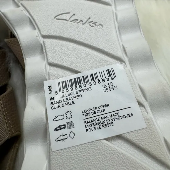 Clarks JILLIAN SPRING wedge sandals 8.5