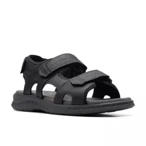 Clarks Walkford Walk Black Sandals for Men
