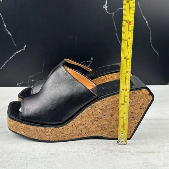 Clergerie Emilia Women’s Platform Sandals Black Napa sz EU 39.5/9 US