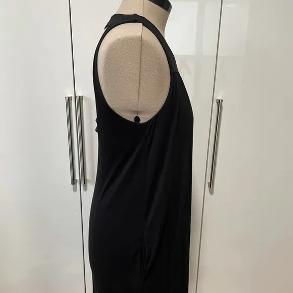 CLUB MONACO Sleeveless Open Back Color Black Dress Size Large NWOT